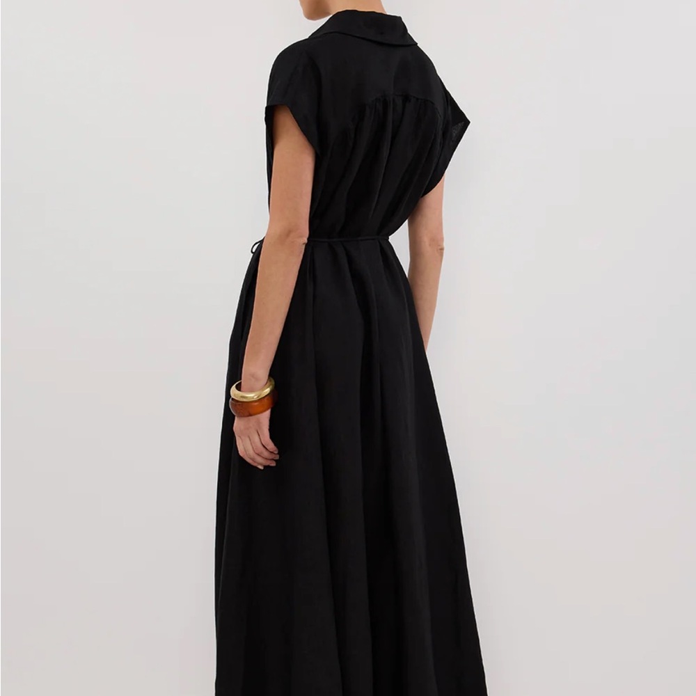 DISSH Black Maxi Shirt Dress - Picture 3 of 5